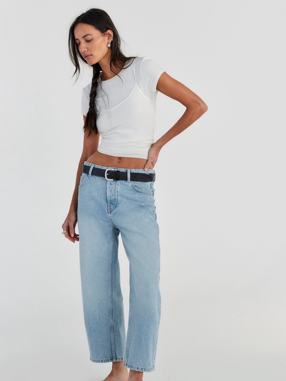 FREE PEOPLE • DEEP TRANCE BOYFRIEND JEANS